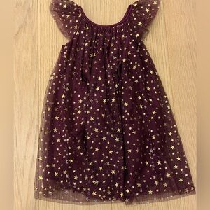 Zunie Burgundy Dress with Gold Stars